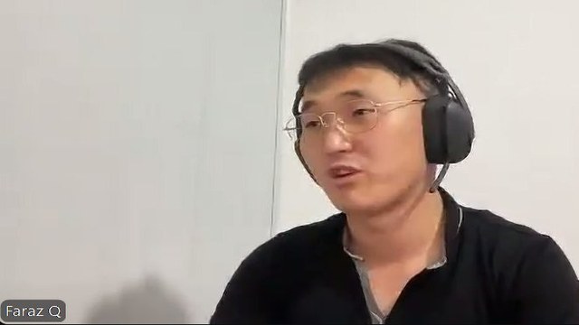 Faraz Q North Korean IT worker on video call