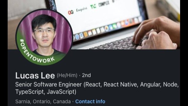 Lucas Lee North Korean IT worker LinkedIn profile OpenToWork Senior Software Engineer